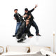 Three Young Man Dancing Wall Decal