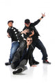 Three Young Man Dancing Wall Decal