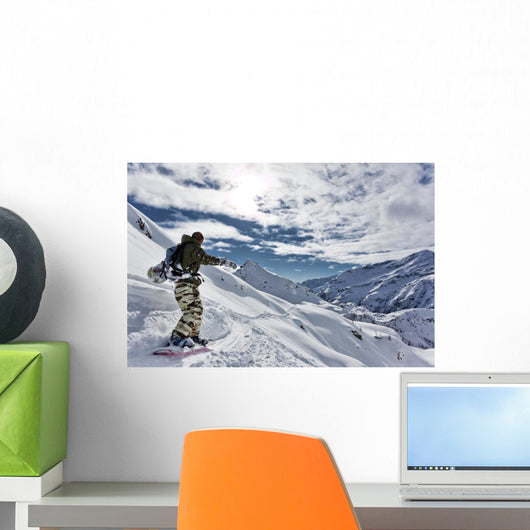 Snowboarding Wall Mural