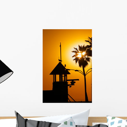 Sunset at Redondo Beach California Wall Mural