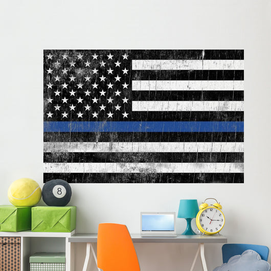 Law Enforcement Support Flag Wall Decal