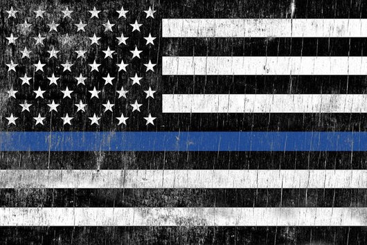 Law Enforcement Support Flag Wall Decal