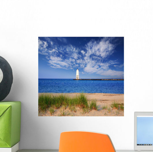 Frankfort North Breakwater Lighthouse Wall Decal