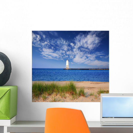 Frankfort North Breakwater Lighthouse Wall Decal