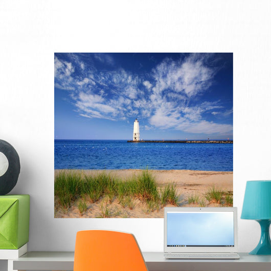 Frankfort North Breakwater Lighthouse Wall Decal