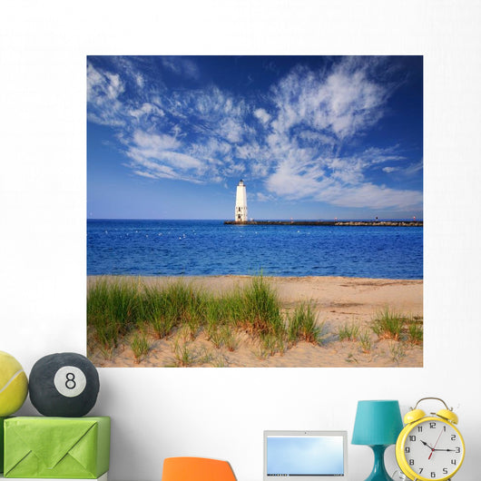 Frankfort North Breakwater Lighthouse Wall Decal