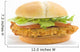 crisp chicken burger with tomato onion cheese lettuce Wall Decal
