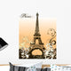 Eiffel Tower Wall Mural