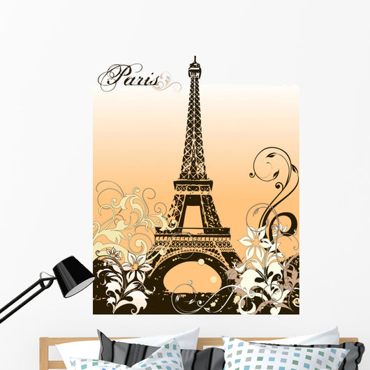 Eiffel Tower Wall Mural