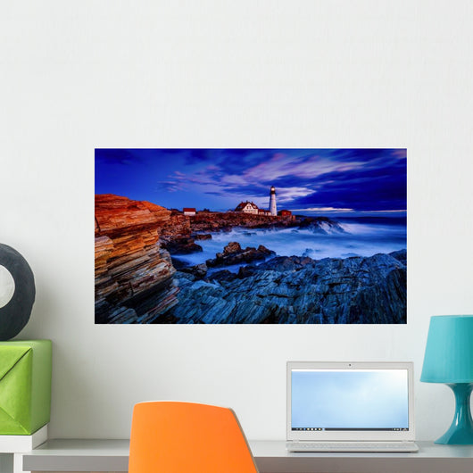 Portland Head Light Sunrise Wall Decal