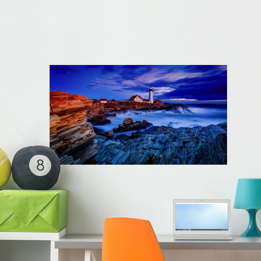 Portland Head Light Sunrise Wall Decal
