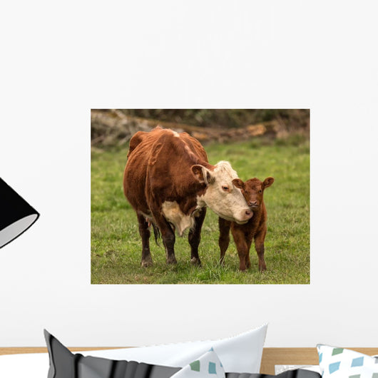 Momma Cow and Calf Wall Decal