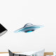 Glowing Flying Saucer Wall Decal