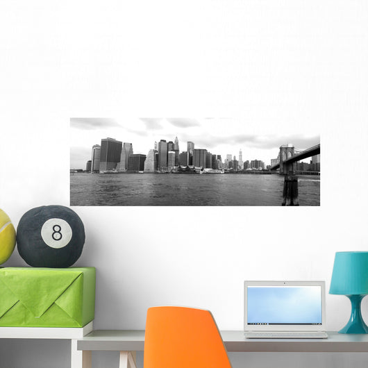 New York Skyline From Brooklyn Wall Mural
