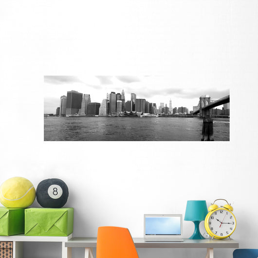 New York Skyline From Brooklyn Wall Mural