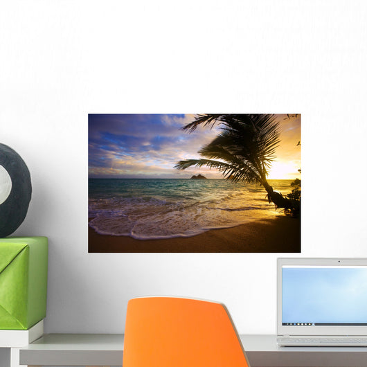sunrise at lanikai beach in Hawaii Wall Mural