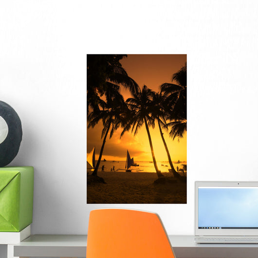 White Beach Boracay Aklan Philippinen Wall Mural