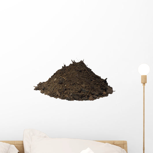 mound of soil isolated Wall Decal