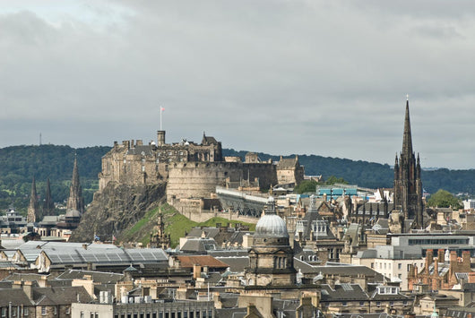 Edinburgh Castle City Skyline Wall Mural