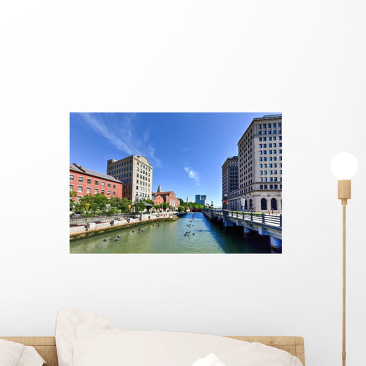 Waterplace Park Providence Rhode Island Wide Shot Wall Decal