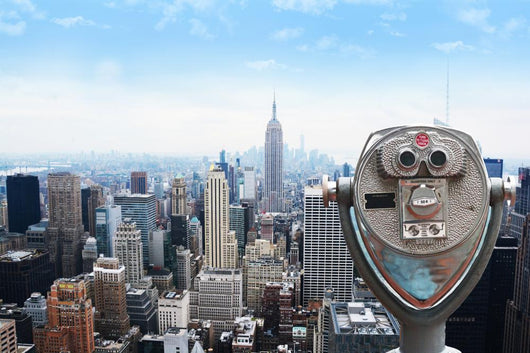 New York Central Park view point telescope from Rockefeller building Wall Mural