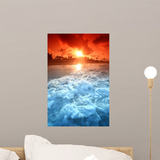 Ocean Sunrise Wall Mural