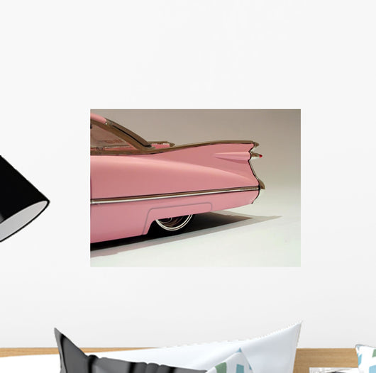 Pink Cadillac Tail End Wall Decal