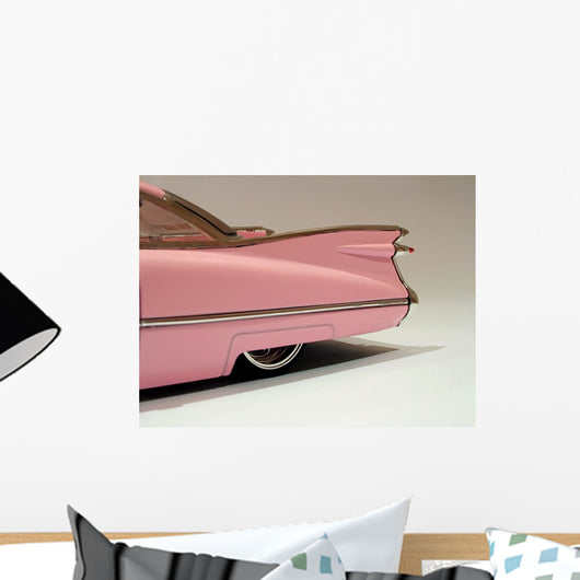 Pink Cadillac Tail End Wall Decal