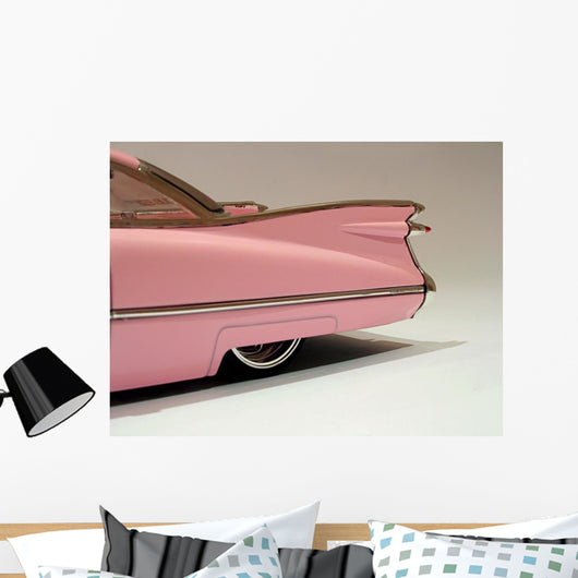 Pink Cadillac Tail End Wall Decal