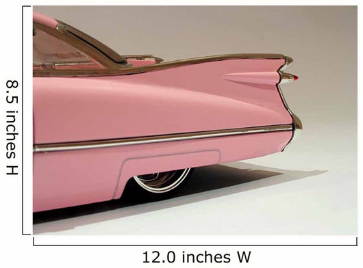 Pink Cadillac Tail End Wall Decal