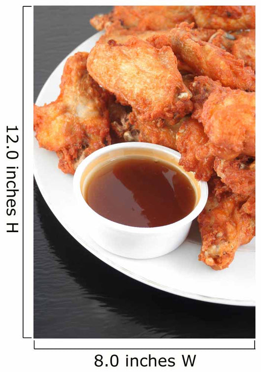 chicken wings and dips Wall Mural