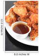 chicken wings and dips Wall Mural