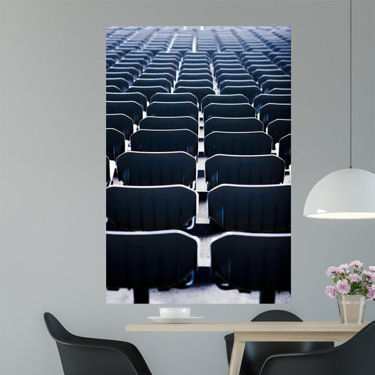 Empty Seats at the Stadium Wall Mural