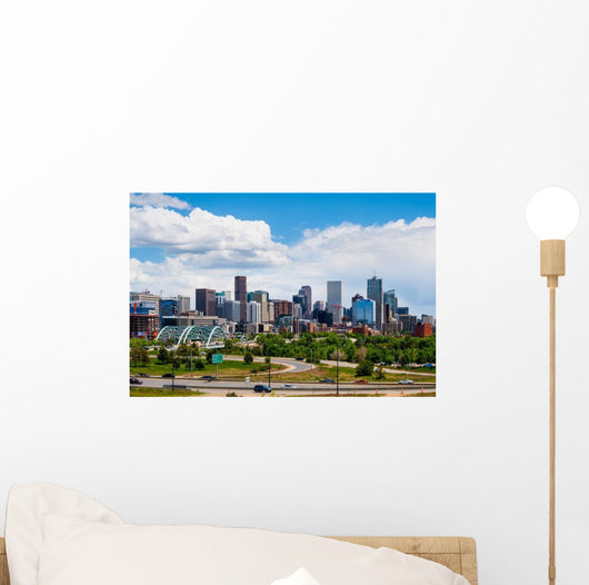 Skyscrapers Denver Cloudy Day Wall Decal