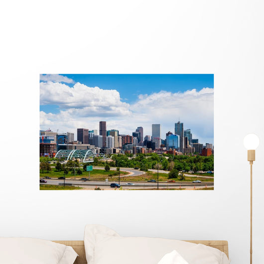 Skyscrapers Denver Cloudy Day Wall Decal