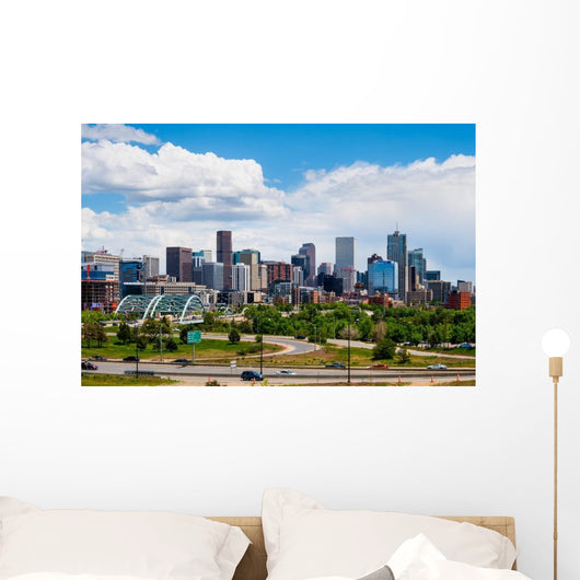 Skyscrapers Denver Cloudy Day Wall Decal