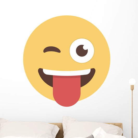 Crazy - Emoji Wall Decal