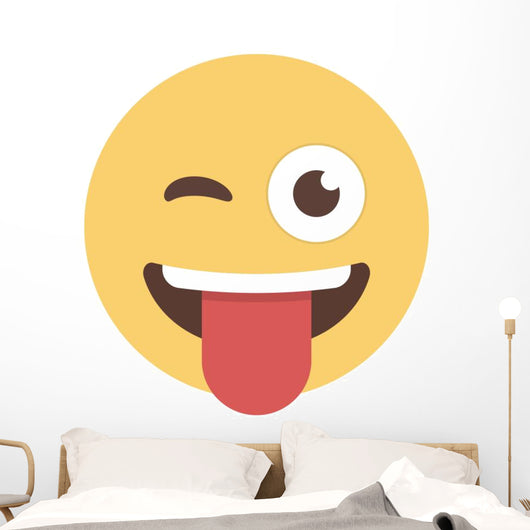 Crazy - Emoji Wall Decal
