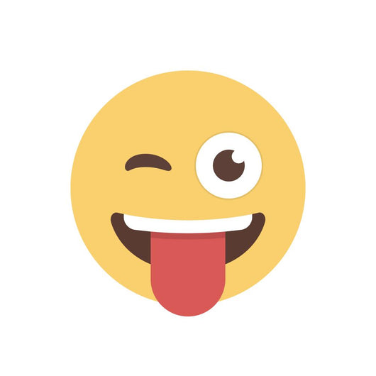 Crazy - Emoji Wall Decal