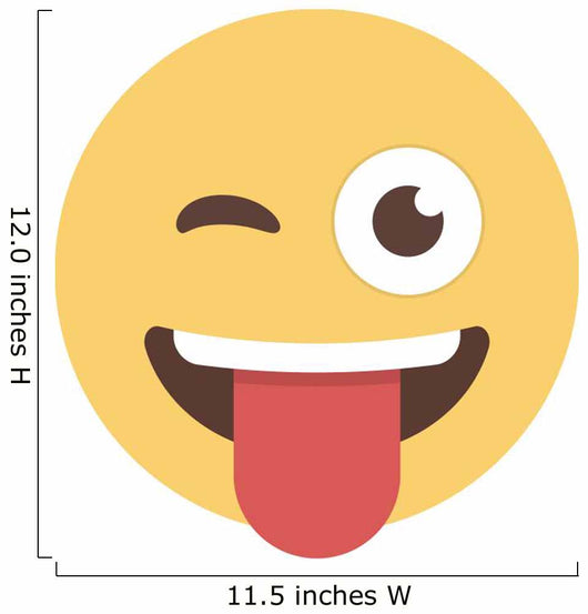 Crazy - Emoji Wall Decal