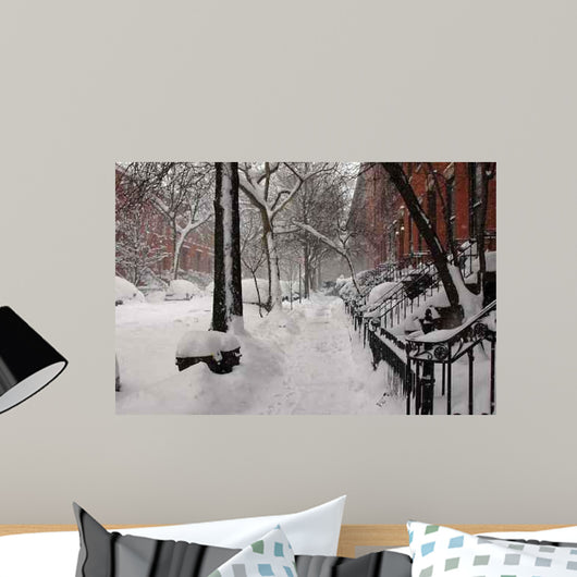 Snowy Brooklyn Wall Mural
