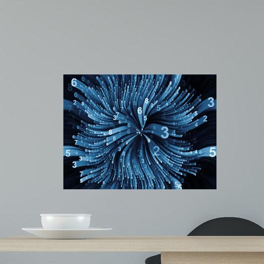 Computing Moving Digits Wall Mural