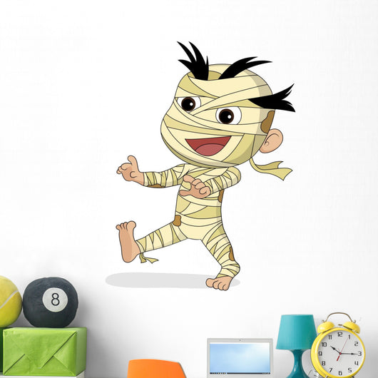 Happy Halloween Cute Mummy Wall Decal