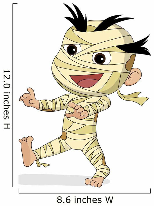 Happy Halloween Cute Mummy Wall Decal