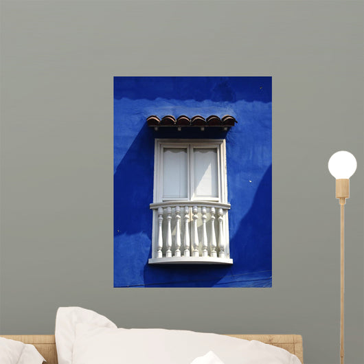 Balcony Colonial House Cartagena Wall Mural