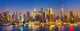 Manhattan Night New York Panorama Skyline Wall Decal
