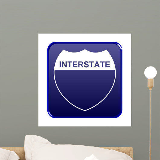 Interstate sign Wall Decal