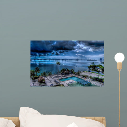 Miami Bay and Pool Wall Decal