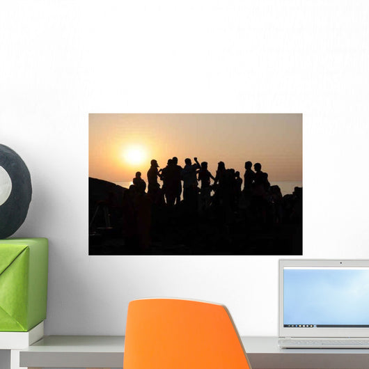 Silhouette Dance Team People Wall Decal