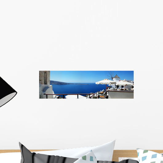 Panorama of Santorini Crete Greece Wall Mural